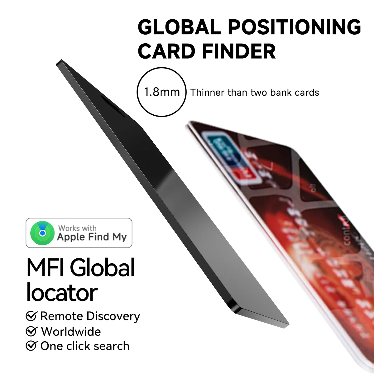 Smart Gps Tracker Posizionamento Tag Scheda Anti-Perdita Per Apple Card Gps Smart Dispositivo Anti-Smarrimento Per Bambini Portafoglio Auto Lavoro App