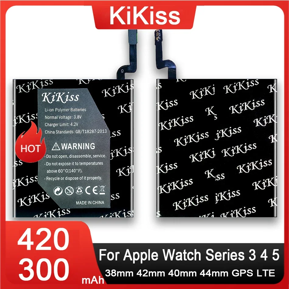 Kikiss Battery Series5 Series4 Series3 Per Apple Watch Series 3 4 5 S3 S4 S5 38Mm 42Mm 40Mm 44Mm Gps Lte