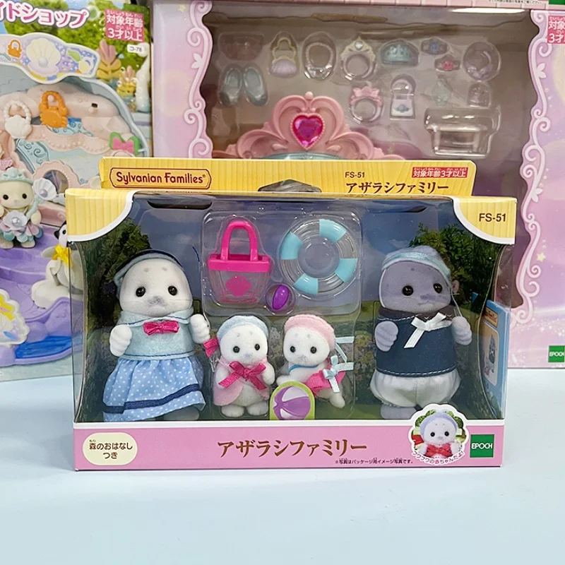 Anime Sylvanian Family Baby Doll Sylvanian Family Seal Forest Family Kawaii Figures Baby Figures Miniature Figure Gift Toy