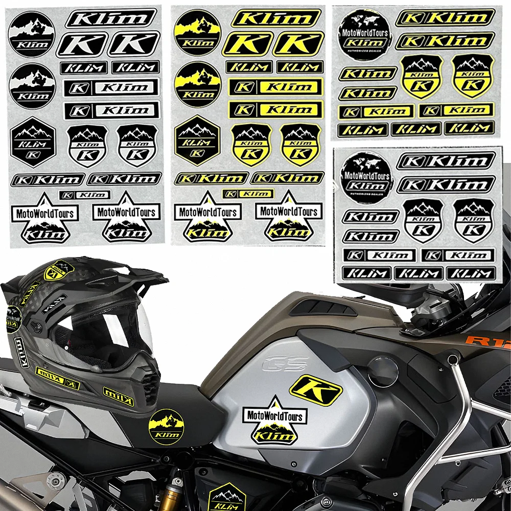 Per Klim Sticker Moto Casco Box Bag Glove Abbigliamento Krios Voge 525 Dsx Bmw R Gs Adventure R1250Gs R1200Gs F800Gs 1250 1200