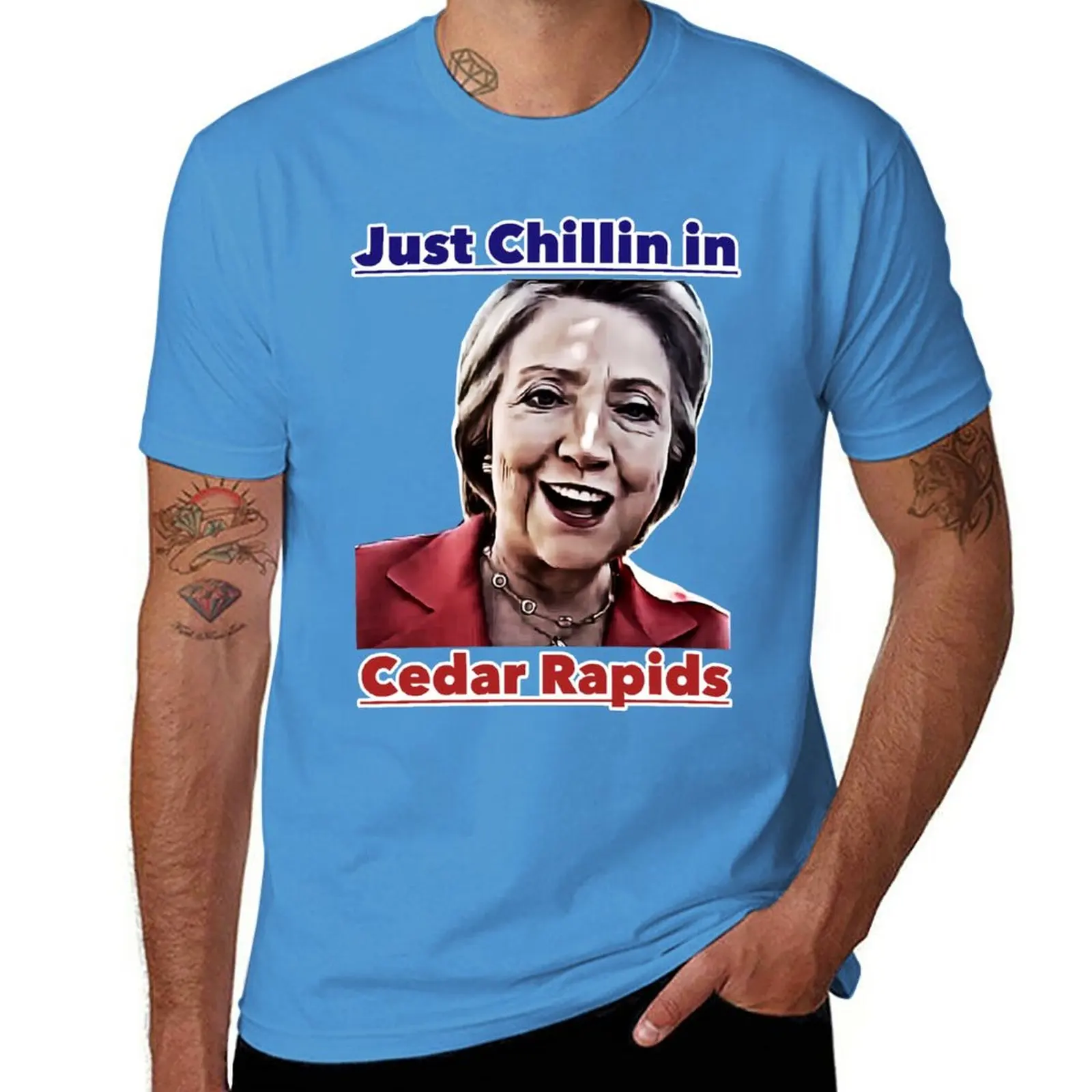 Just Chillin In Cedar Rapide T-Shirt Per Un Ragazzo Plain Cute Tops New Edition T-Shirt Da Uomo