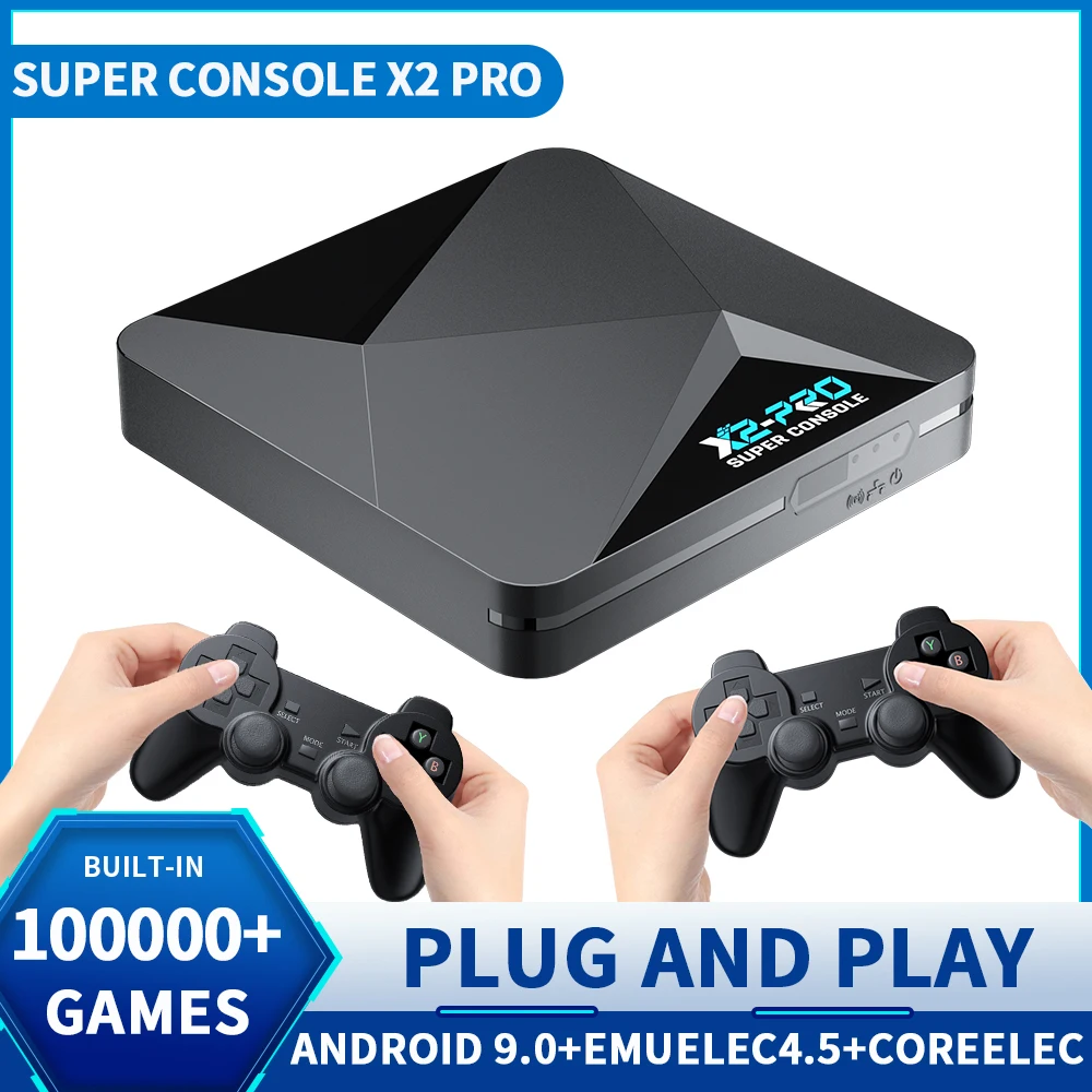 Kinhank Super Console X2 Pro 4K Console Per Videogiochi Portatili 100000 Giochi Retrò 70 Emulatore Per Psp/Ps1/Sega Saturn