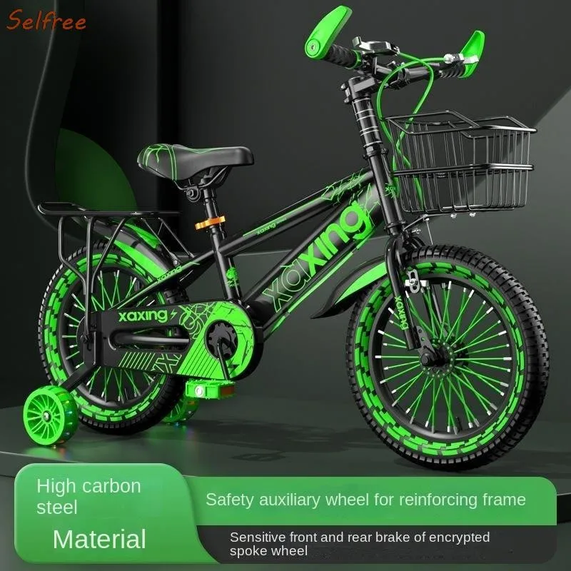 Little Star Bicicletta Per Bambini Bambino 3-6-7-8-10 Anni Bambini Pedale Bicicletta Passeggino Con Ruota Ausiliaria Tre Stili
