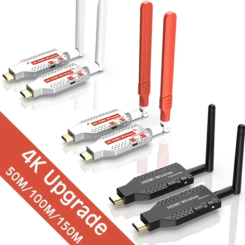 Trasmettitore E Ricevitore Video Extender Hdmi Wireless Da 50M 2 3 4 Adattatore Display Tv Per Fotocamera Laptop Pc A Tv Monitor Proiettore