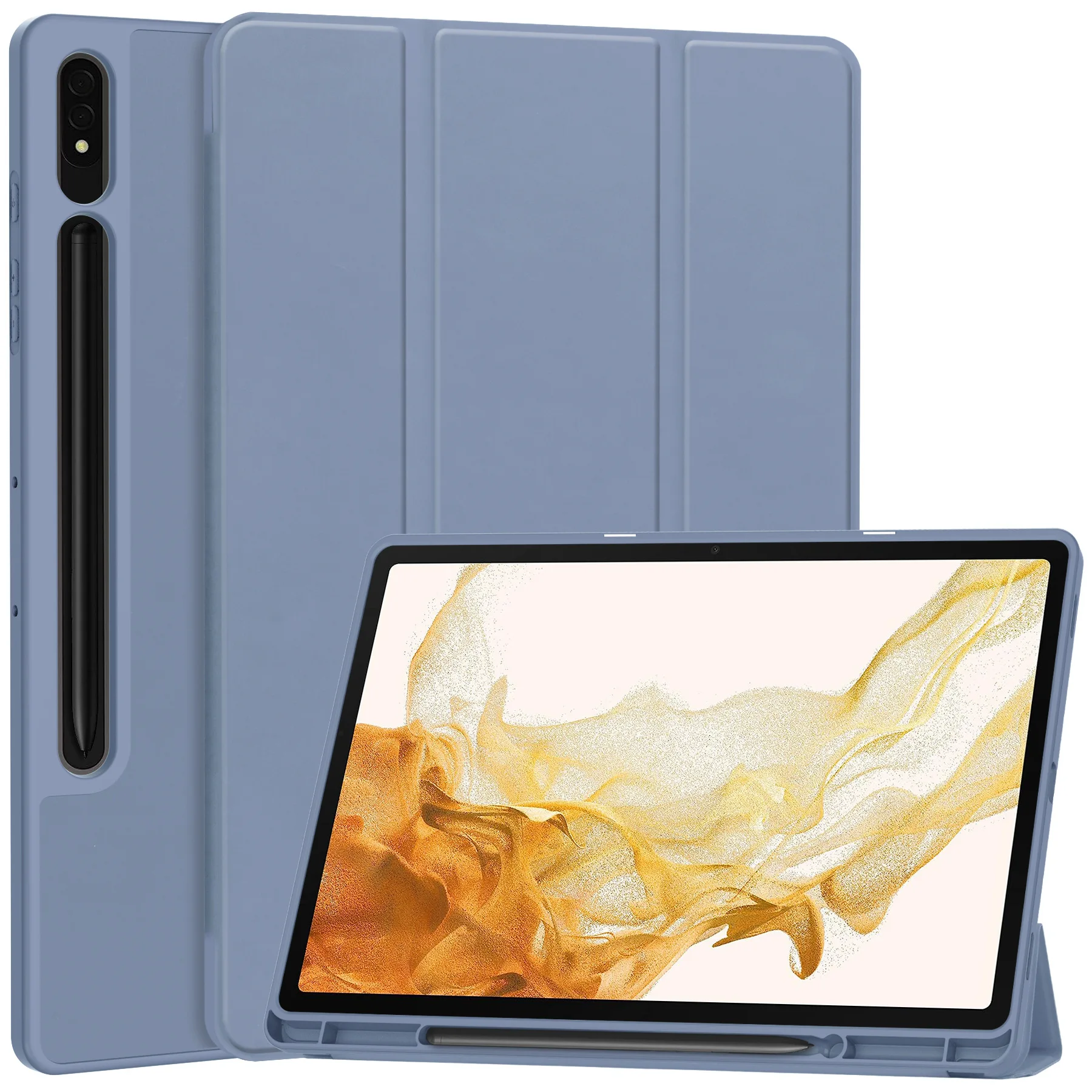 Custodia Per Samsung Tab S9 Plus Custodia Protettiva Posteriore Morbida Per Samsung Galaxy Tab S9 + Con Portamatite