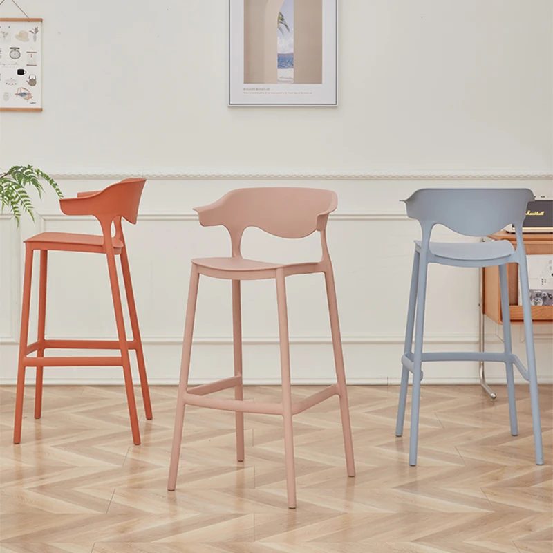 Biblioteca American Tall Vanity Bar Chair Modern Counter Schienale Sgabello Da Bar Barber Party Tabourets De Bar Mobili Da Soggiorno