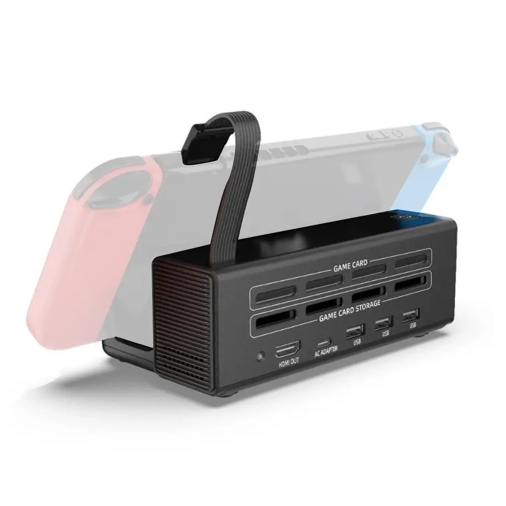 Per Nintendo Switch/Switch Oled Lettore Di Schede Di Gioco Multifunzione Base Di Conversione Video Per Nintendo Switch Oled Adapter Dock