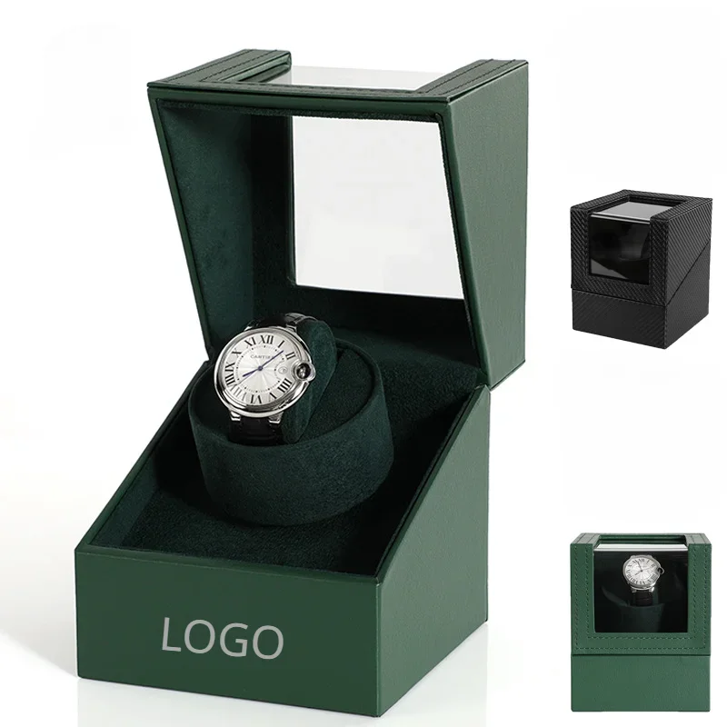 Per Rolex Watch Winder Case Automatic Balanced Chain Up Single Slot Box Watchwinder Personalizzazione Nome Logo Personalizzabile Gratuito