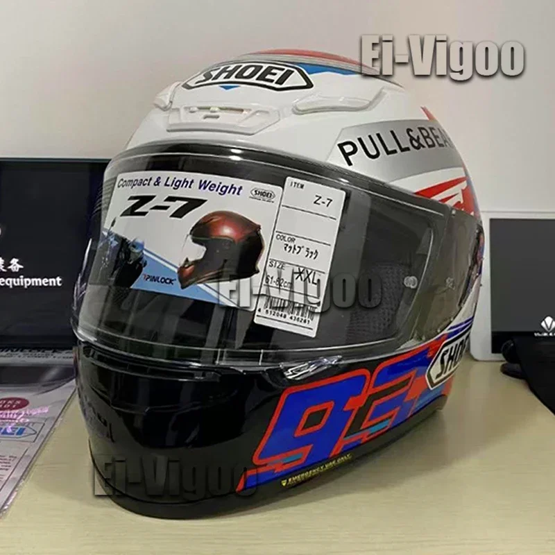 Casco Moto Integrale Nxr Shoei Z7 Pulsante Di Alimentazione Marquez Casco Equitazione Motocross Racing Casco Moto
