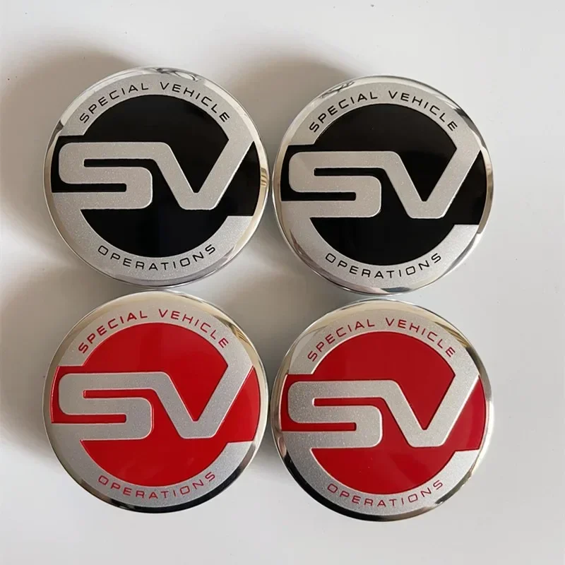 4 Pz X 62Mm Abs Lettere Sv Svr Car Wheel Center Hub Caps Per Range Rover Sport Discovery Defender Accessori