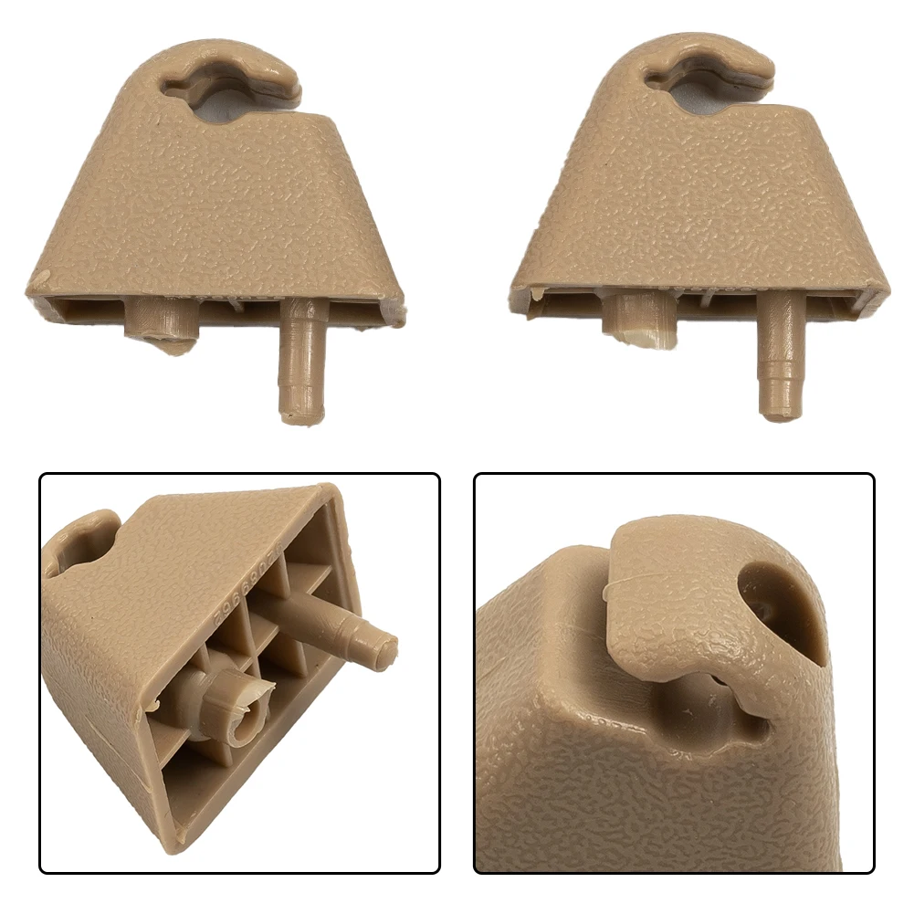 1 Paio Beige Car Interior Sun Visor Clip 1438336 Per Opel Astra F Corsa Vectra Tigra Vivaro Accessori Di Ricambio Interni