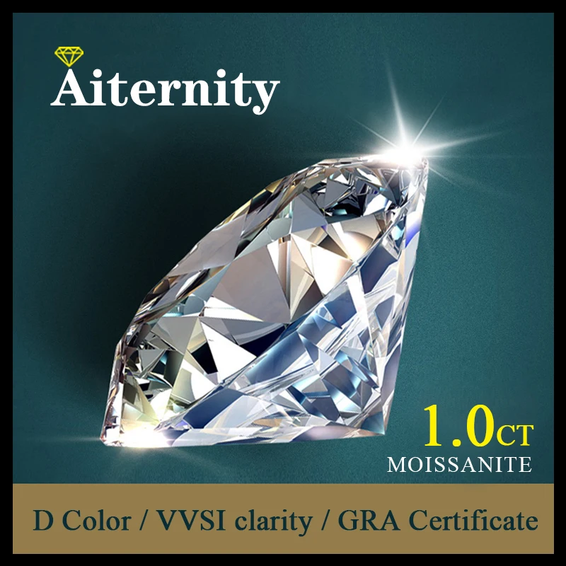 B 6.5Mm 1 Ct D Vvs1 Colore Moissanite Pietre Preziose Sciolte Fabbrica All'Ingrosso Lab Grown Diamond Pass Diamond Tester Pen