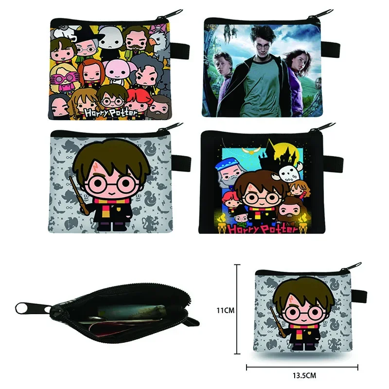 New Harries Wallet Anime Figures Potters Portamonete Studente Fashion Card Holder Bags Cartoon Money Clip Regali Di Compleanno Per Bambini