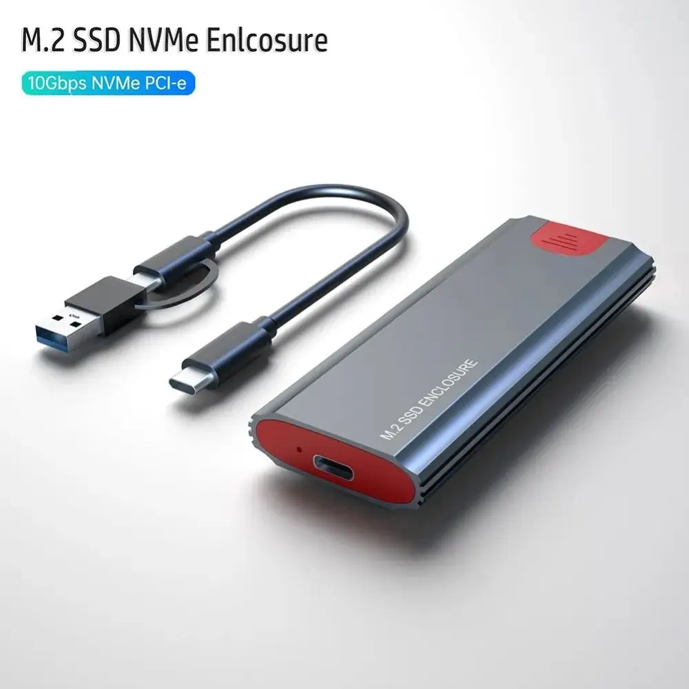 Usb C M.2 Strumento Adattatore Nvme Custodia In Alluminio 10Gbps Nvme Pcie M2 Ssd Enclosure 3.1 Gen 2 Hdd Enclosure M2 Nvme Ssd Case