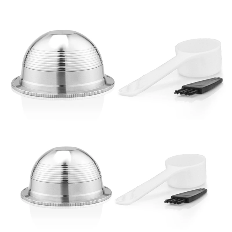Jfbl Hot 3 Pezzi Capsula Riutilizzabile In Acciaio Inossidabile Adatta Per Filtro Caffè Nespresso Vertuo Vertuoline