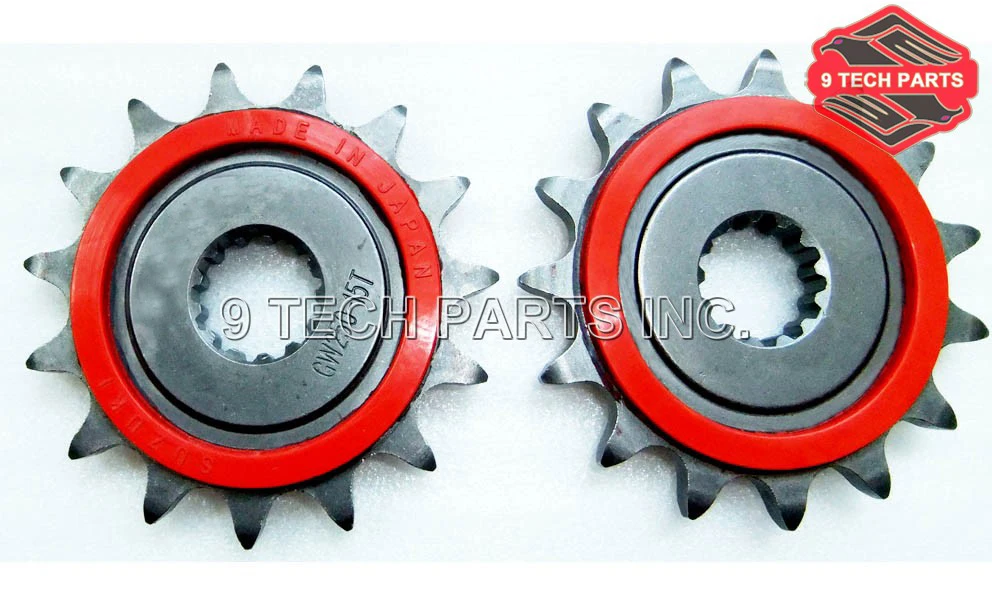 Qualità Originale 27511-32401 Pignone Motore Pignone 15T Con Gomma Giapponese Adatta Per Gn250 Sp250 Sp350 Sp400 Sp500