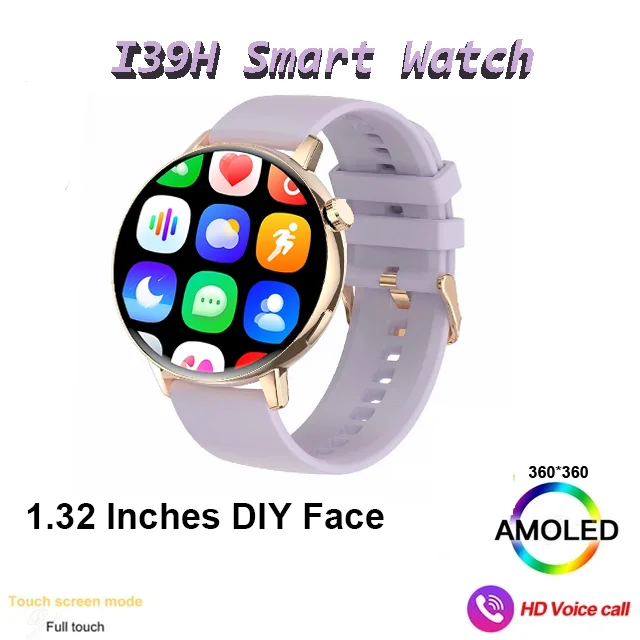 2024 Nuovo Smart Watch 1.32 "Fai Da Te Face Heart Rate Fitness Tracker Orologi Sportivi Per Android Ladies Gift Watch Donna