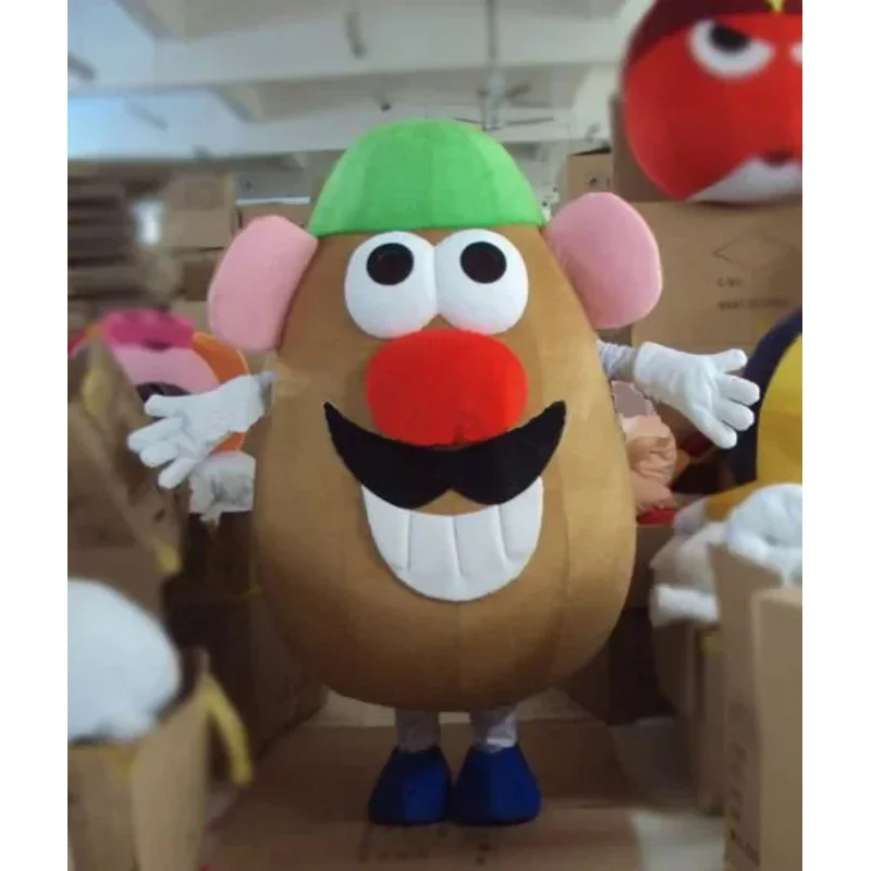 Cosplay Mr. Potato Head Personaggio Dei Cartoni Animati Costume Mascotte Advertis Fancy Dress Festa Di Compleanno Animal Carnival Celebration Puntelli