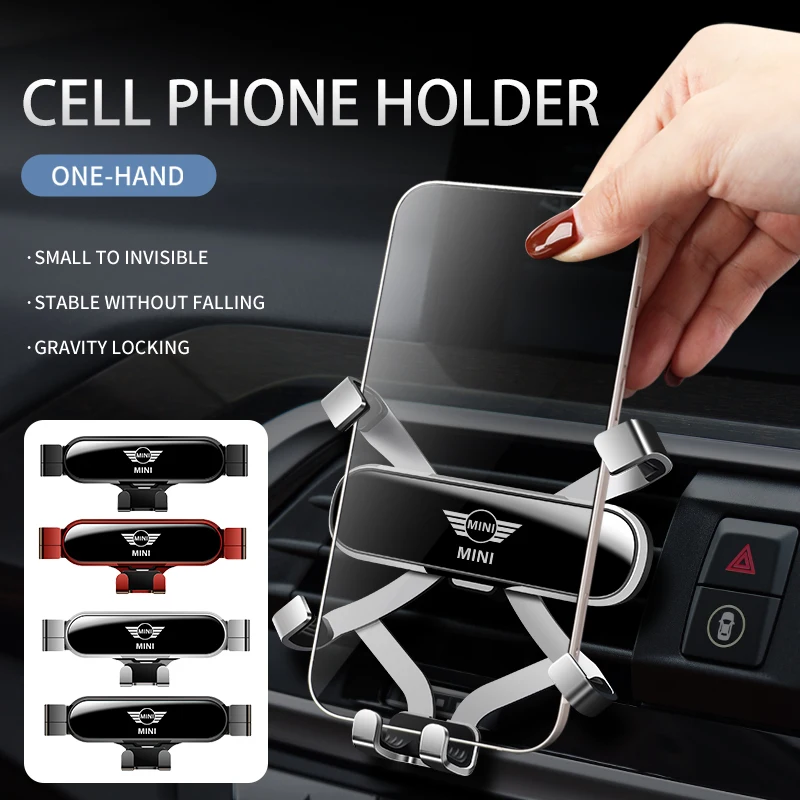 Gravity Car Phone Holder Air Vent Mount Accessori Per Mini Cooper One Jcw R56 Countryman Clubman R50 R53 R58