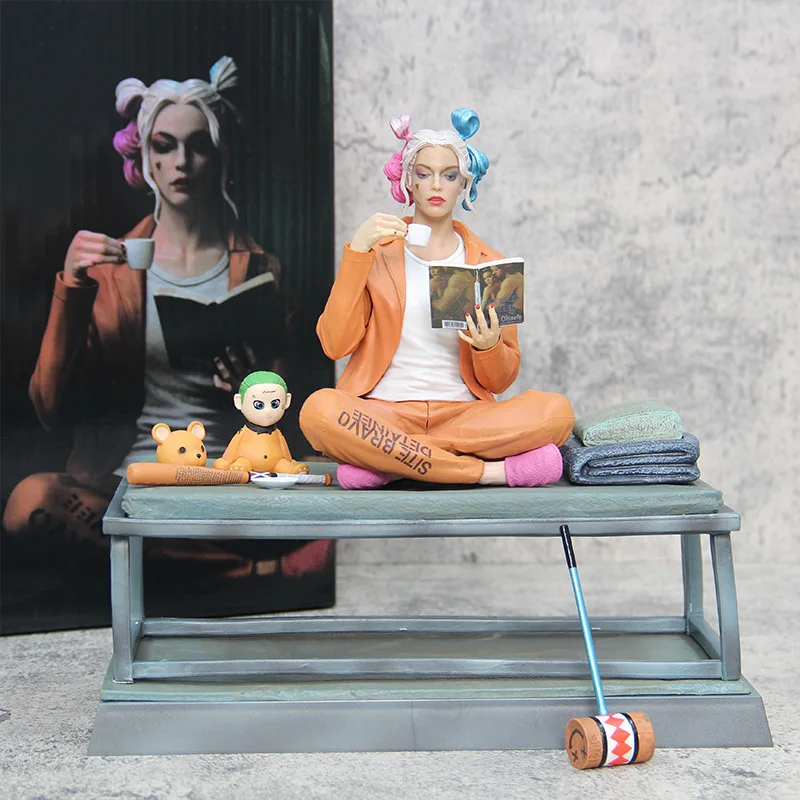 Dc Bad Girl Handmade Suicide Team Joker Series X Task Force Harry Quinn Sitting Model Decoration Art Collection Regalo Di Compleanno