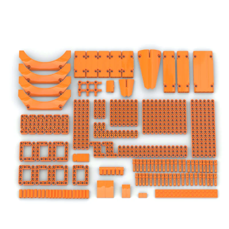 Perno Asse Tecnico Connettore Travi Pannello Carenatura Auto 71709 42545 Parafango Ad Arco Pendenza Piastrelle Curve Mattoni Per 42126 F-150 Raptor