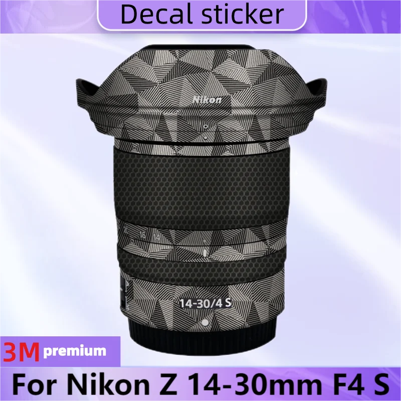 Pelle Dell'Obiettivo Per Nikon Z 14-30Mm F4 S Decalcomania Adesivo Pellicola Protettiva Antigraffio Cappotto Z14-30 F4S F/4 S F4 \ 1430S