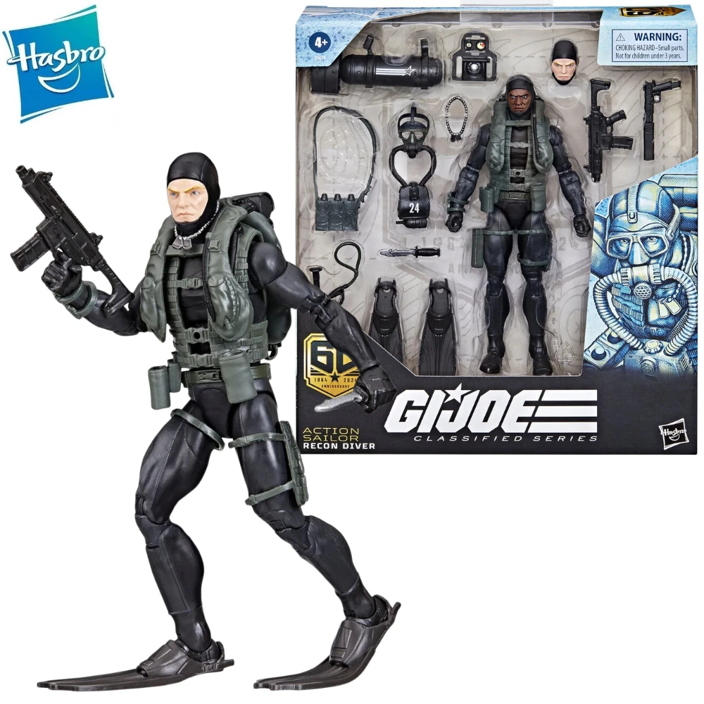 Disponibile G.I. Joe Gi Joe Classificato Serie 6 "Sailor Recon Diver 60Th Anniversary Action Figure Model Toy Hobby Gift