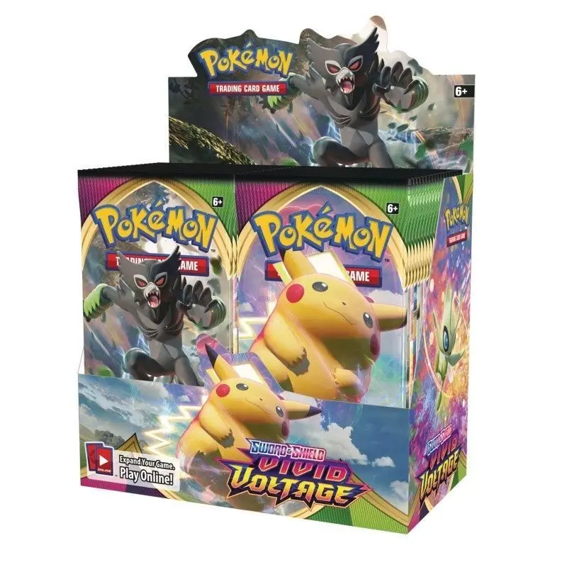360 Pz/Borsa Pokemon Card English Evolution Vivid Shiny Card Pikachu Trading Booster Box Game Collection Cards Bambini Che Giocano A Giocattoli
