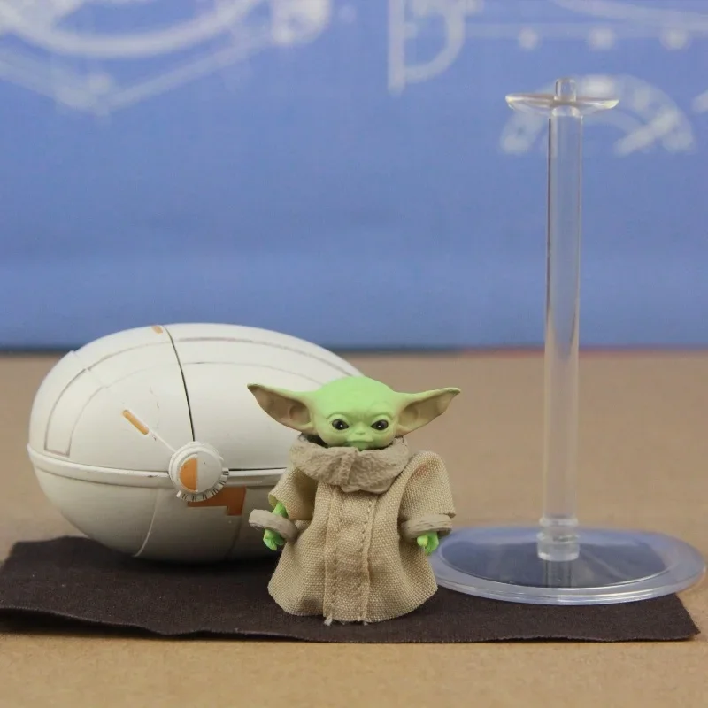 Genuine Bandai Shf Star Wars Mandalorian Ancient Baby Yoda Baby Master Mobile Doll