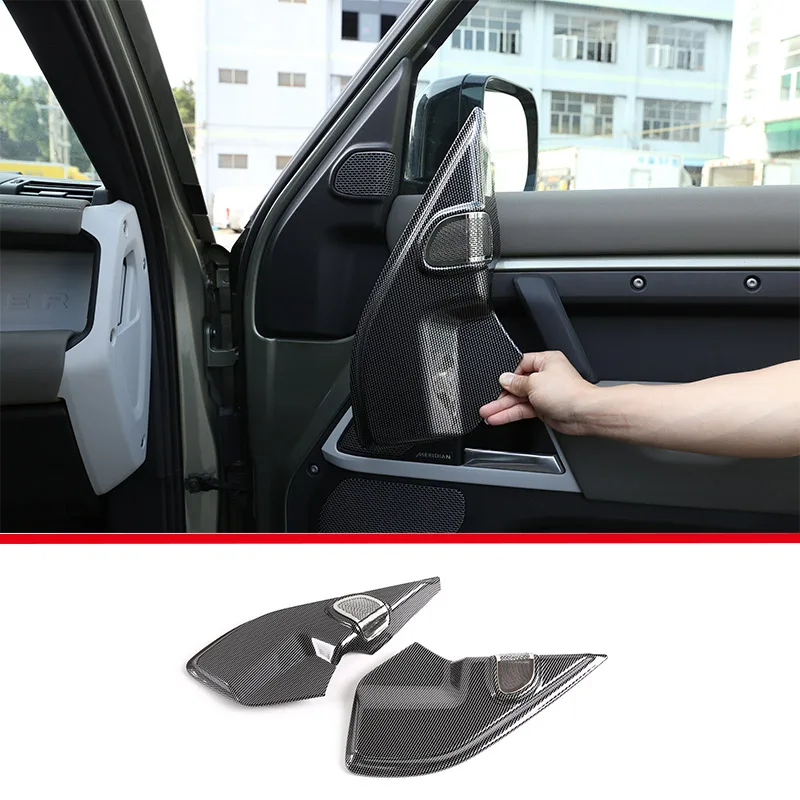 Per Land Rover Defender 110 2020-2022 Abs Car Front Door A-Pillar Horn Cover Copertura Decorativa All-Inclusive Accessori Per Auto