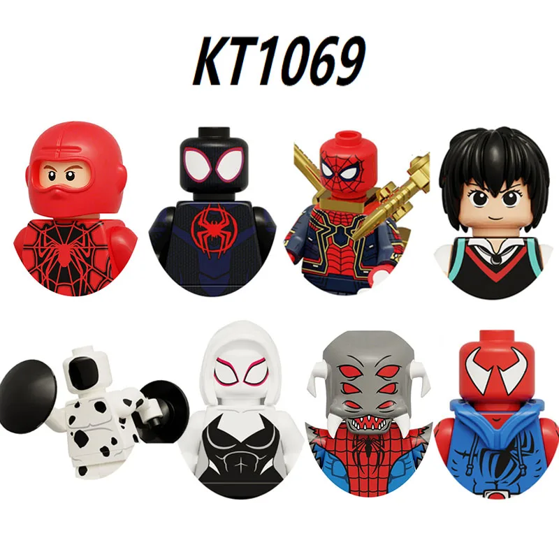 Kt1069 Superhero Movie Spider Man Series Mini Building Block Action Figure Model Dolls Puzzle Assembly Toy Bricks Gift Wholesale