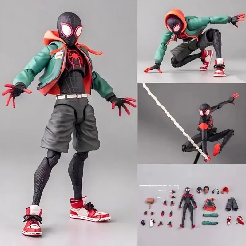 New Ml Legends Spiderman Figure Spider-Man Nel Spider-Verse Sv Peter B. Parker Sentinel Miles Action Figures Model Toys