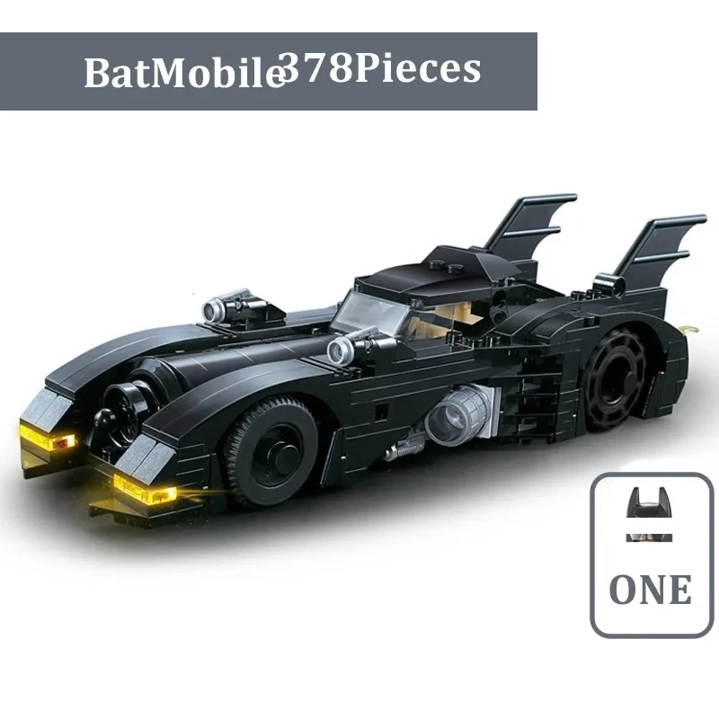 In Magazzino 378 Pz Super Fighter 1989 Batmobile Car Building Blocks 7147 Edizione Limitata Mattoni Giocattoli Per Bambini Regali 40433