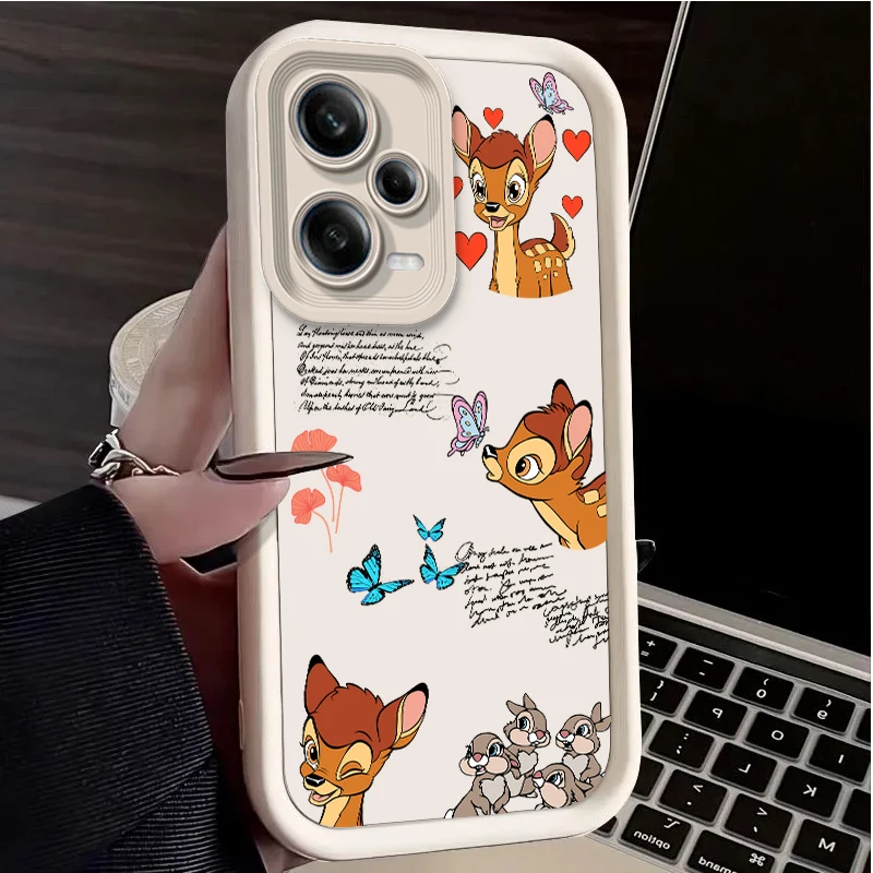 Bambi Cartoon Per Redmi K50 K40 K30 K20 12C 10C 9C 9At 9A Ultra Pro Prime Eye Ladder Phone Case