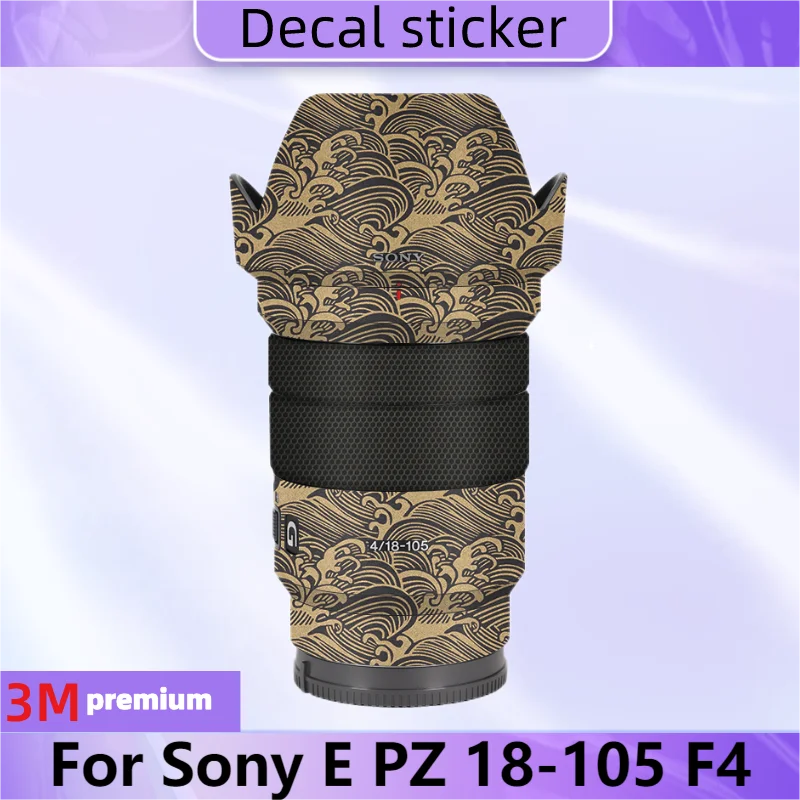 Selp18105G Adesivo Per Obiettivo Della Fotocamera Coat Wrap Pellicola Protettiva Per Il Corpo Decalcomania Per Sony E Pz 18-105 F4 18-105Mm F/4G Oss