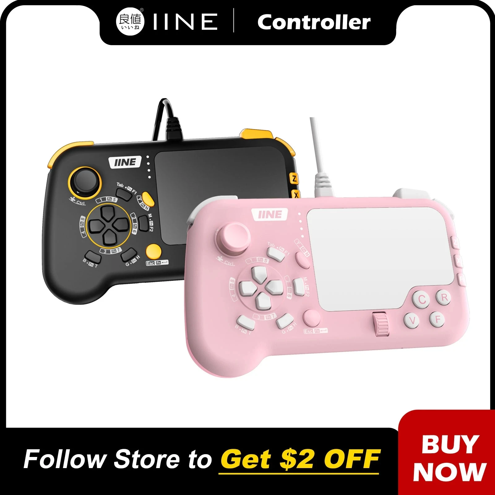 Iine Mouse-Pad Pro Controller Come Set Combo Tastiera E Mouse Con Touchpad Compatibile Windows Pc/Mac Os/Ps4/Ps5/Xbox