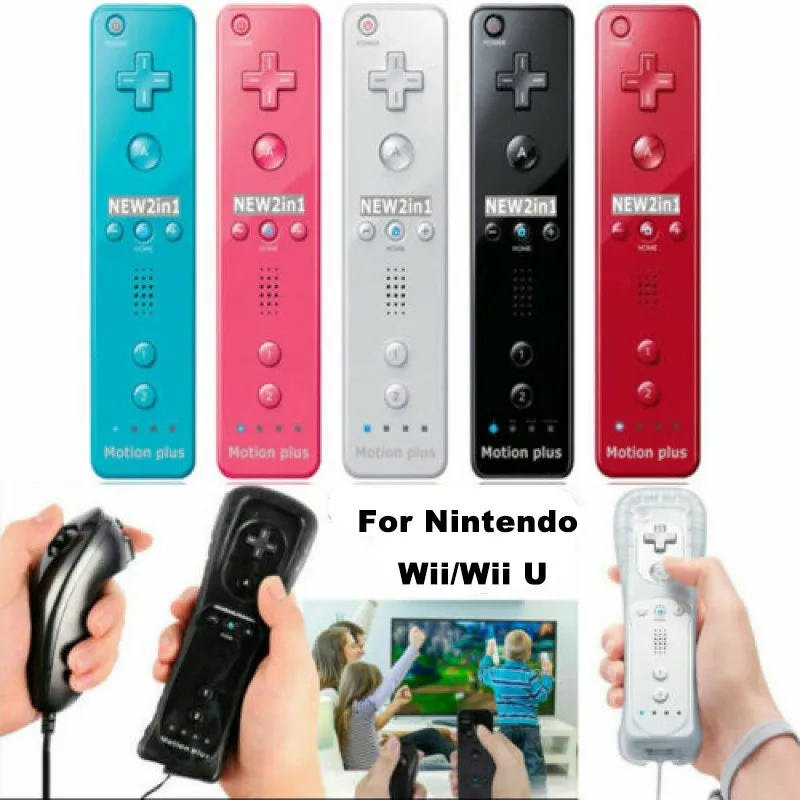 Nuovo Controller Per Wii Remote Controller Gamepad Built-In Motion Plus Control Per Nintendo Wii/Wii U Console Wireless Game Pad