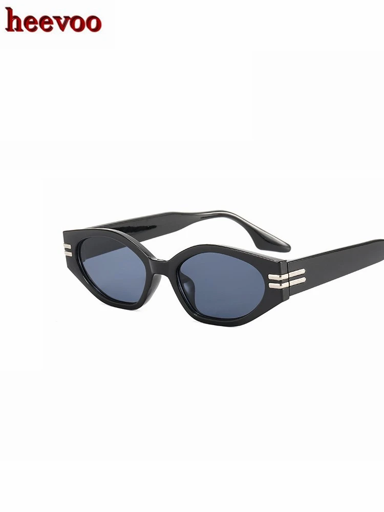 2023 Occhiali Da Sole Vintage Piccoli Occhiali Da Sole Retrò Per Donna Black Shadow Cat Eye Glasses Men Brand Designer Cateye Occhiali Da Sole Uv