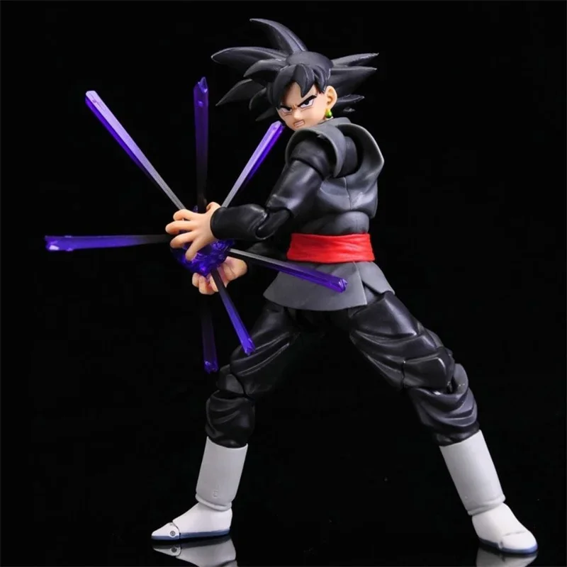 Bandai Anime Dragon Ball Black Goku Zamasu Action Figure Redhead Modello Super Saiyan Con Più Accessori Giocattoli