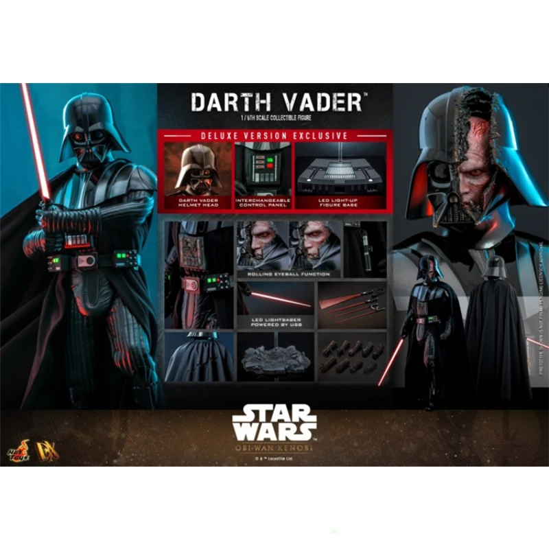 In Magazzino Hottoys Dx27 Dx28 Star Wars Obi-Wan Darth Vader 1/6 Anime Action Figure Toy Gift Model Collection Hobby