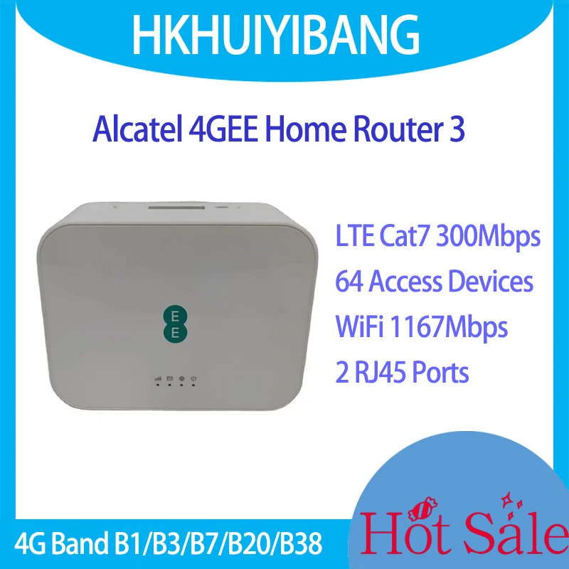 Sbloccato Alcatel 4Gee D412C57 4G Home Wifi Router Dual Band 2.4/5Ghz Wifi Sim Card Slot Cpe Wireless Hotspot 4G Lte Cat7 300Mbps
