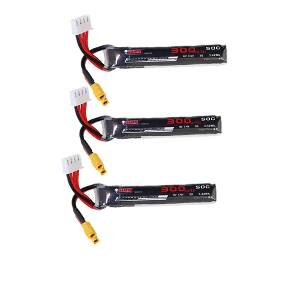3S Lipo Batteria 11.4V 300Mah Hv 50C Xt30 Connettore Per Happymodel Mobula7 Mobula 7 Hd Sailfly-X Uruav Ur85 Ur85Hd Fpv Drone Part