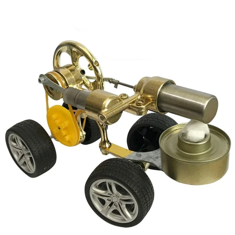 Hot Air Car Stirling Engine Puzzle Toy Experiment Retro Metal Stirling Car Engine Motor Kit Scienza Tecnologia Giocattolo Puntelli Regali