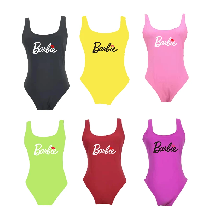 Barbie Hot Swimwear Sexy Slim Costume Intero Da Donna Bikini Da Spiaggia Moda Donna Slim Fit Yoga Vestiti Y2K Ragazze Top Regali