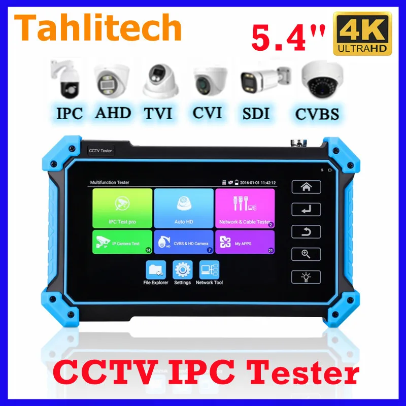 Tester Cctv Da 5.4 "Ipc-5200C/Ipc-5100 Tester Ip Tester Monitor 4K Hdmi Vga Cctv Per Test Cavi Ipc Poe Ahd Cvi Tvi Sdi