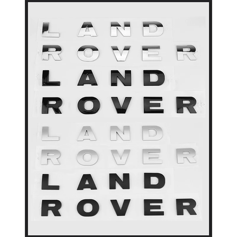 3D Abs Logo Range Rover Lettere Distintivo Auto Cofano Anteriore Emblema Per Range Rover Sticker L405 P38 L322 L320 Evoque Accessori Sportivi