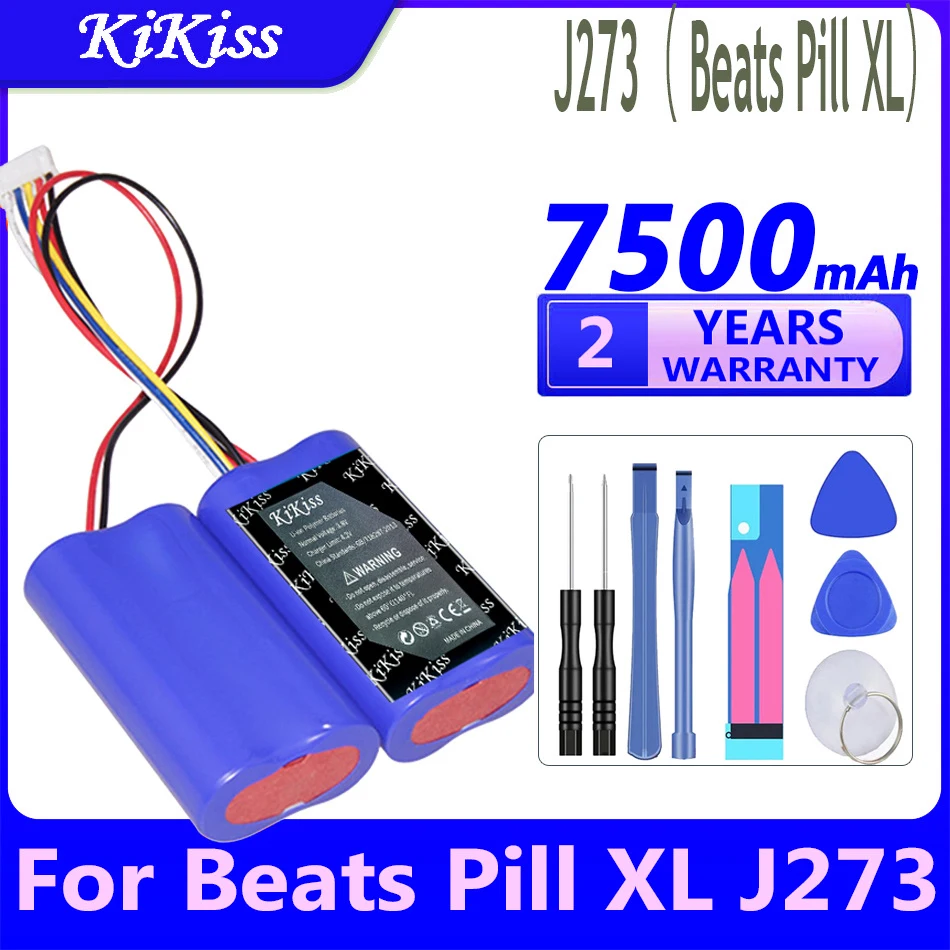 Kikiss Potente Batteria J272 Muslimax (Pill 2.0) Per Beats Pill 2.0 Altoparlante Portatile Wireless B0513 Pill Xl J273 Batterie