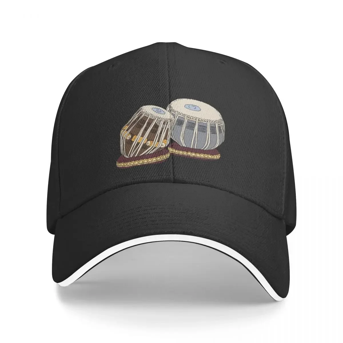 Tabla- Indian Music Instrument Illustration Berretto Da Baseball Cappello Da Pesca Cappello Occidentale Golf Uomo Donna