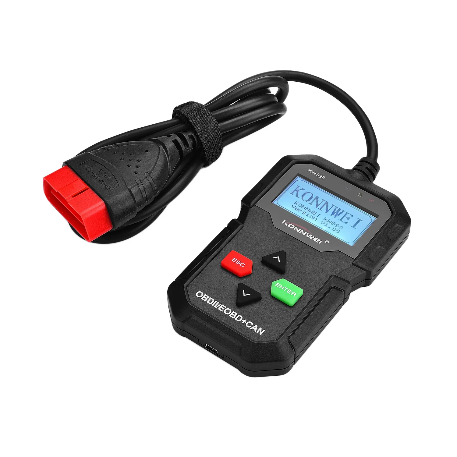 Konnwei Best Odb Obd2 Scanner Konnwei Kw590 Obd2 Scanner Diagnostico Per Auto Multi-Lingue Obd2 Scanner Per Auto In Russo Better Tha