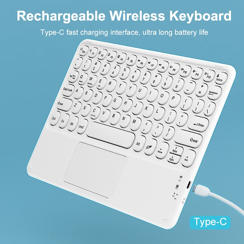 Tastiera Wireless Tastiera Compatibile Bluetooth Mini 78 Keysgaming Office Ricaricabile Per Android Ios Windows Per Ipad Xiaomi